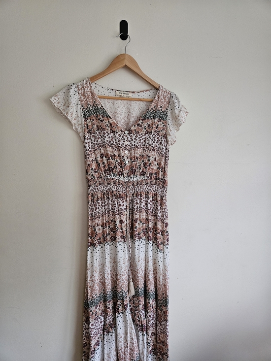 Dresses & Skirts - Iris Bloom Boho Floral Maxi Dress - Size M - High-Low Hem